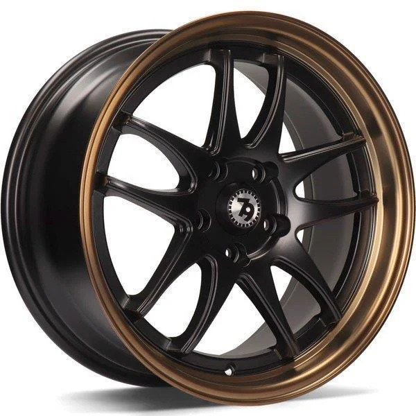 Statusfälgar SV-I Deep Matt Black Bronze Lip 8x17 5/112 ET35
