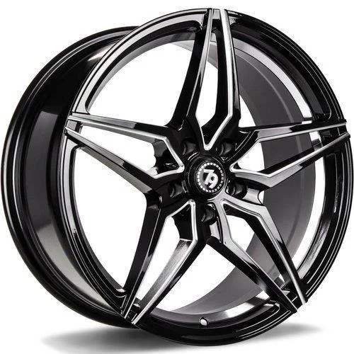 Statusfälgar SV-A Black glossy window inner lip 9x18 5/120 ET35