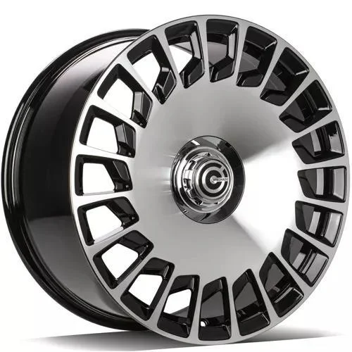 Statusfälgar REBELLION Black Front Polished 9.5x19 5/112 ET40