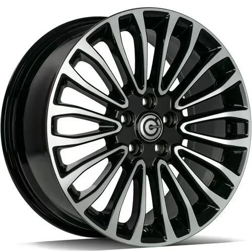 Statusfälgar OHIO Black Front Polished 7x17 5/108 ET50