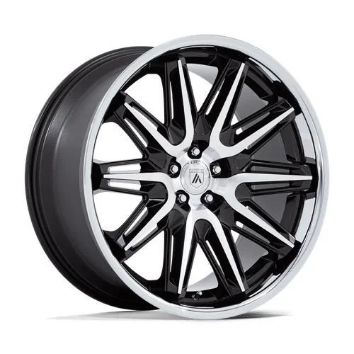 Statusfälgar ABL-47 IMPERATOR GLOSS BLACK MACHINED W/ SS LIP 9x20 5/120 ET27