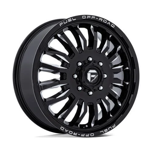 Statusfälgar D868 ARC DUALLY GLOSS BLACK MILLED 8.3x22 8/165,1 ET-240