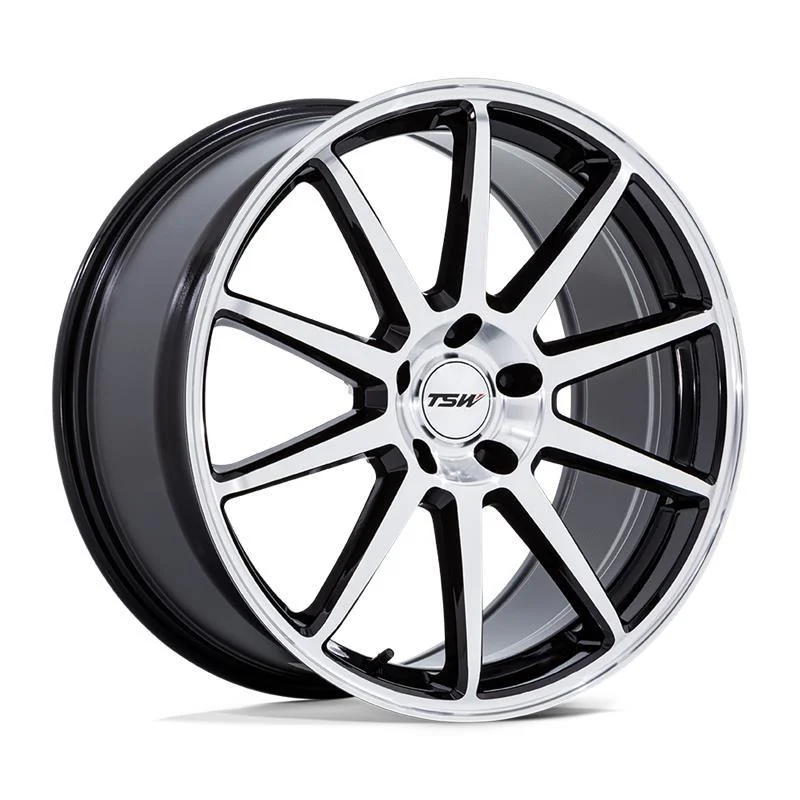 Statusfälgar TW004 CANARD GLOSS BLACK W/ MACHINED FACE 8.5x19 5/100 ET38