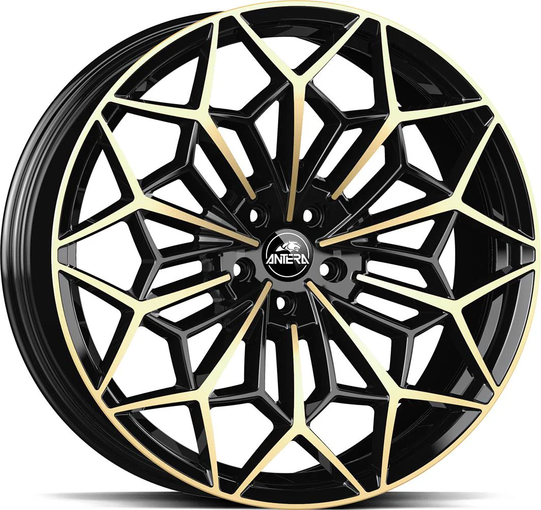 Rautamo GMP A105 Piano Black Champagne 9.5x20 5/112 ET28