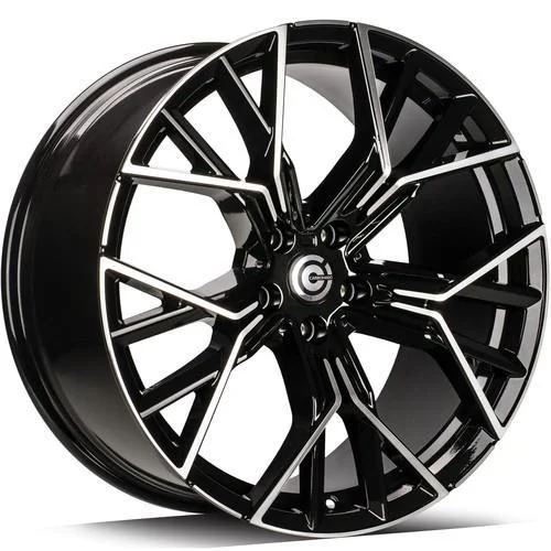 Statusfälgar Fast Black Front Polished 9.5x20 5/112 ET35