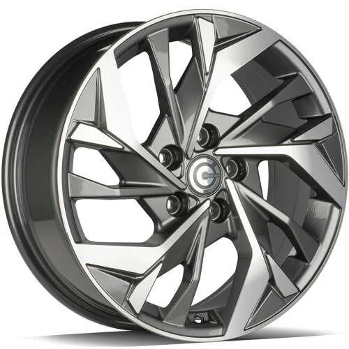 Statusfälgar Sonic Anthracite Front Polished 7x17 5/114,3 ET40