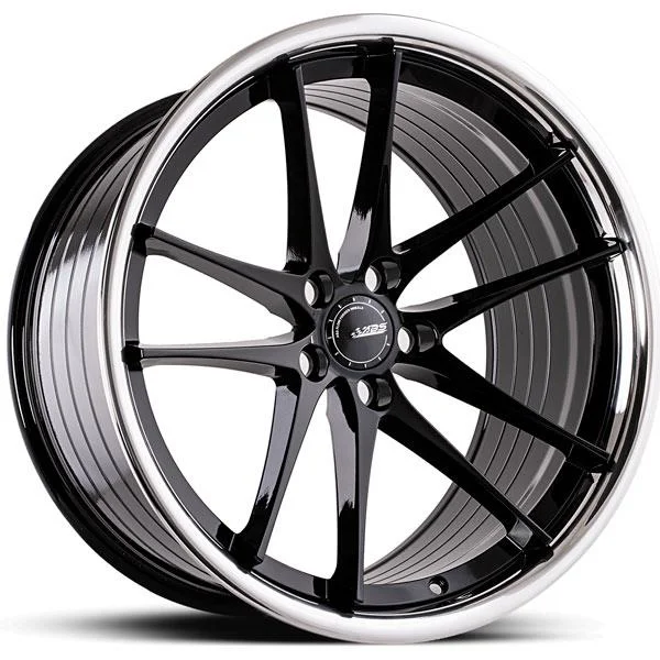 ABS Netto ABS F66 GLOSSY BLACK / SS LIP 10x20 5/118 ET35