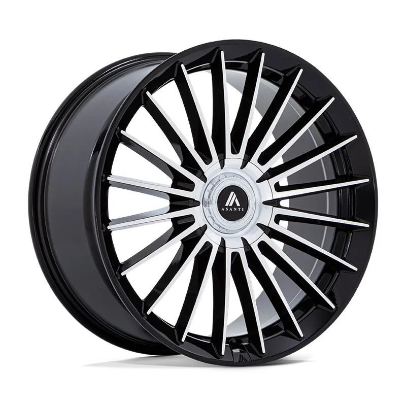 Statusfälgar AB048 VICEROY GLOSS BLACK W/ MACHINED FACE