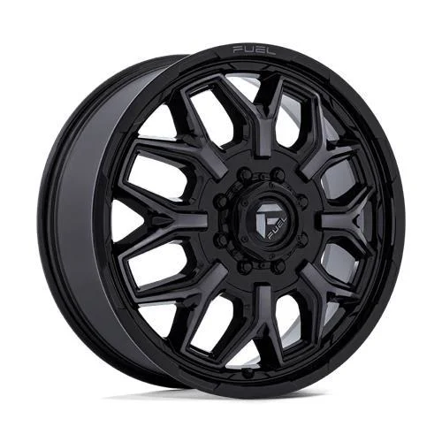 Statusfälgar D875 FLUX DUALLY GLOSS BLACK BRUSH-FC GRAY TINT 8.3x20 8/165,1 ET-227