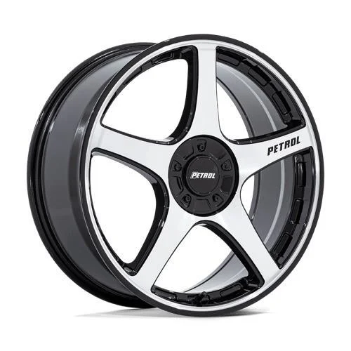 Statusfälgar PE003 P2E GLOSS BLACK W/ MACHINED FACE 8x17 5/100/120 ET35