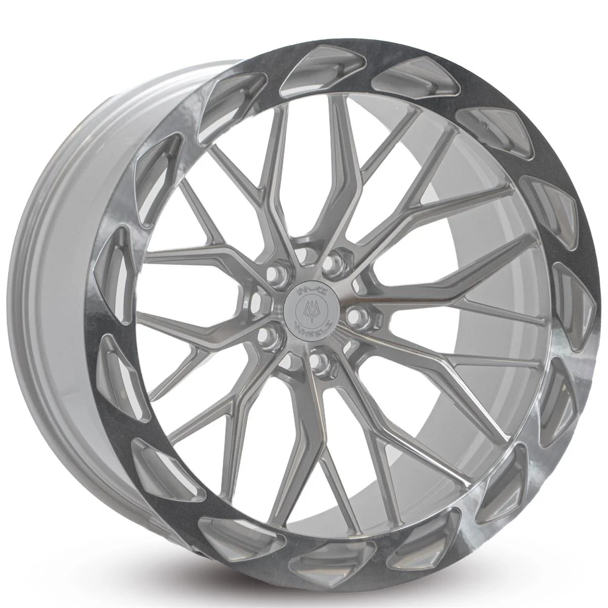 Däckline Imaz Wheels FF8 Silver Brush 9x21 5/108 ET40