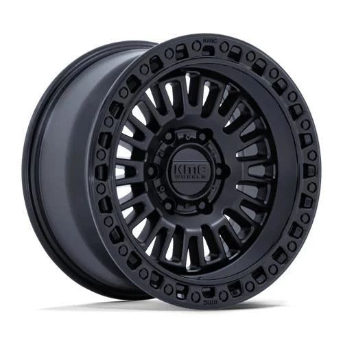 Statusfälgar KM554 AZTEC MATTE BLACK W/ GLOSS BLACK LIP 8.5x17 5/127 ET0