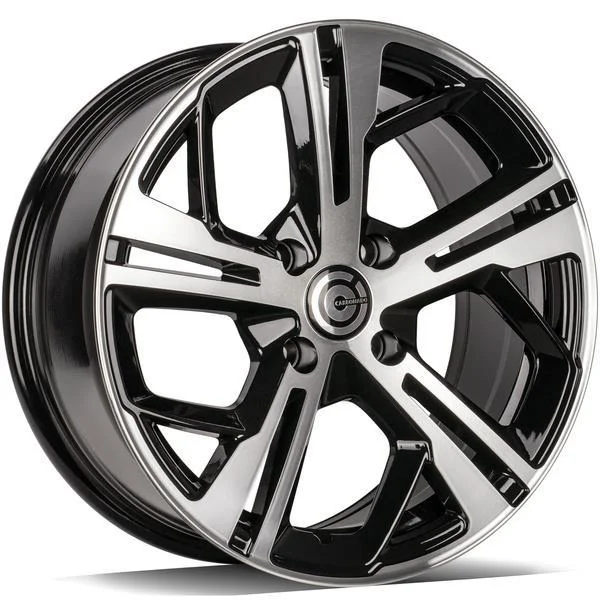 Statusfälgar Angers Black Front Polished 7x16 4/108 ET20