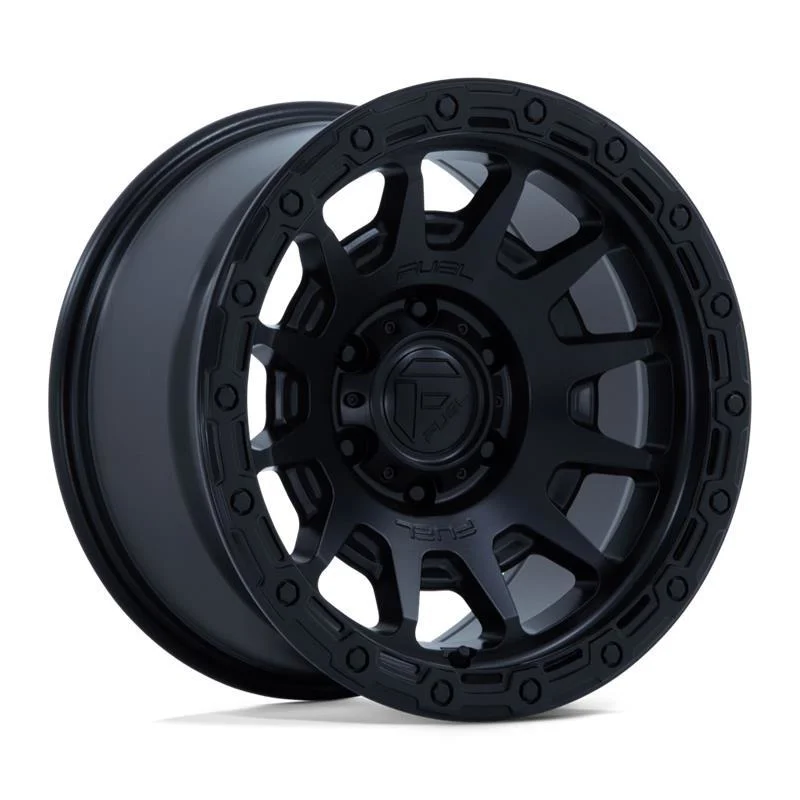 Statusfälgar FC884 FORTRESS MATTE BLACK W/ GLOSS BLACK LIP 8.5x17 6/139,7 ET25