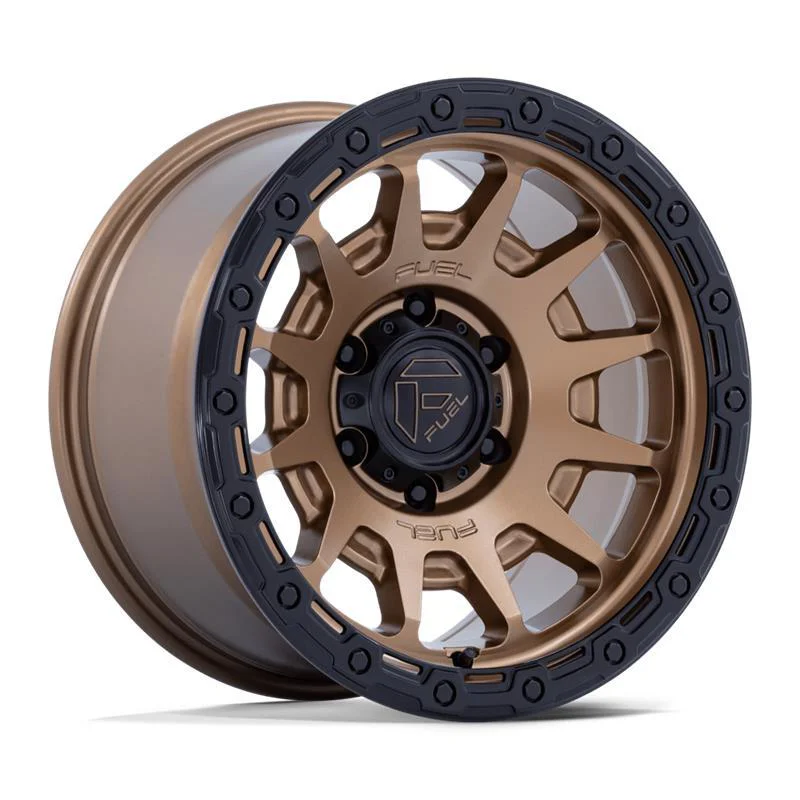 Statusfälgar FC884 FORTRESS MATTE BRONZE W GLOSS BLACK LIP 8.5x17 6/139,7 ET0