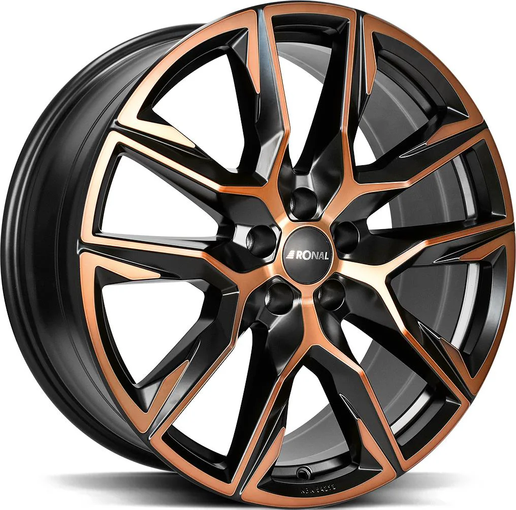 Rautamo RONAL R71 Jet Black Copper Matt Front Cu 8.5x20 5/112 ET30