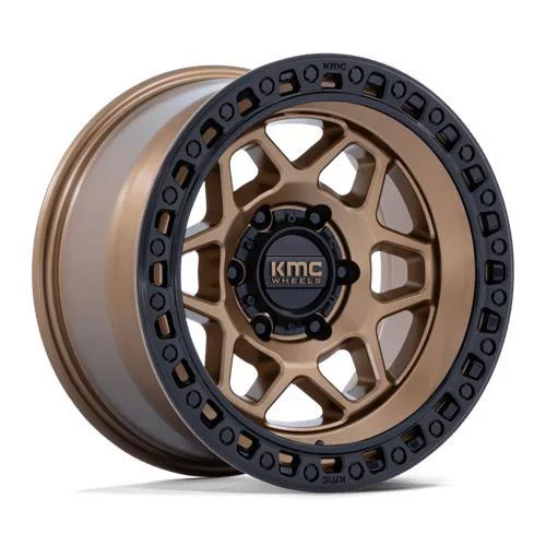 Statusfälgar KM553 TORX MATTE BRONZE W GLOSS BLACK LIP 8.5x17 6/135 ET0
