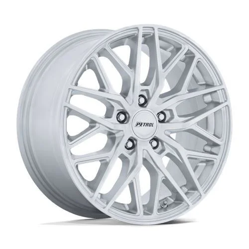 Statusfälgar PE004 P3E MACHINED BRUSHED GLOSS SILVER 8.5x19 5/108 ET40