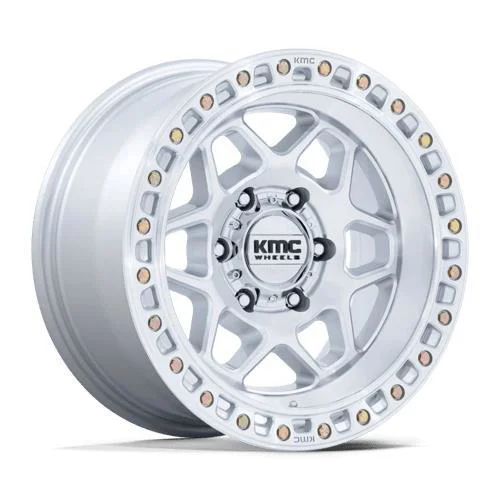 Statusfälgar KM553 TORX GLOSS SILVER W/ MACHINED FACE 8.5x17 5/127 ET0