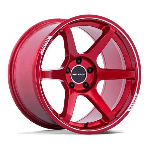 Statusfälgar MR160 BATTLE VI CHERRY RED METALLIC W/ MACHINED LI 8.5x18 5/100 ET30