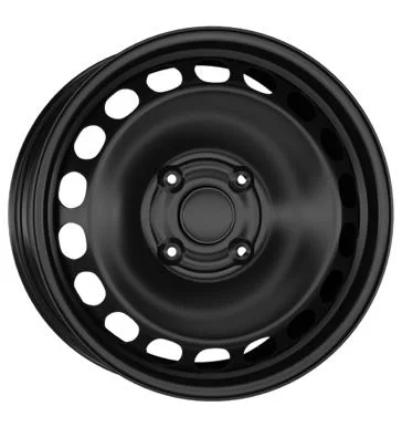 Däckline Plåtfälgar & stålfälgar STAAL Black 7x16 4/108 ET32