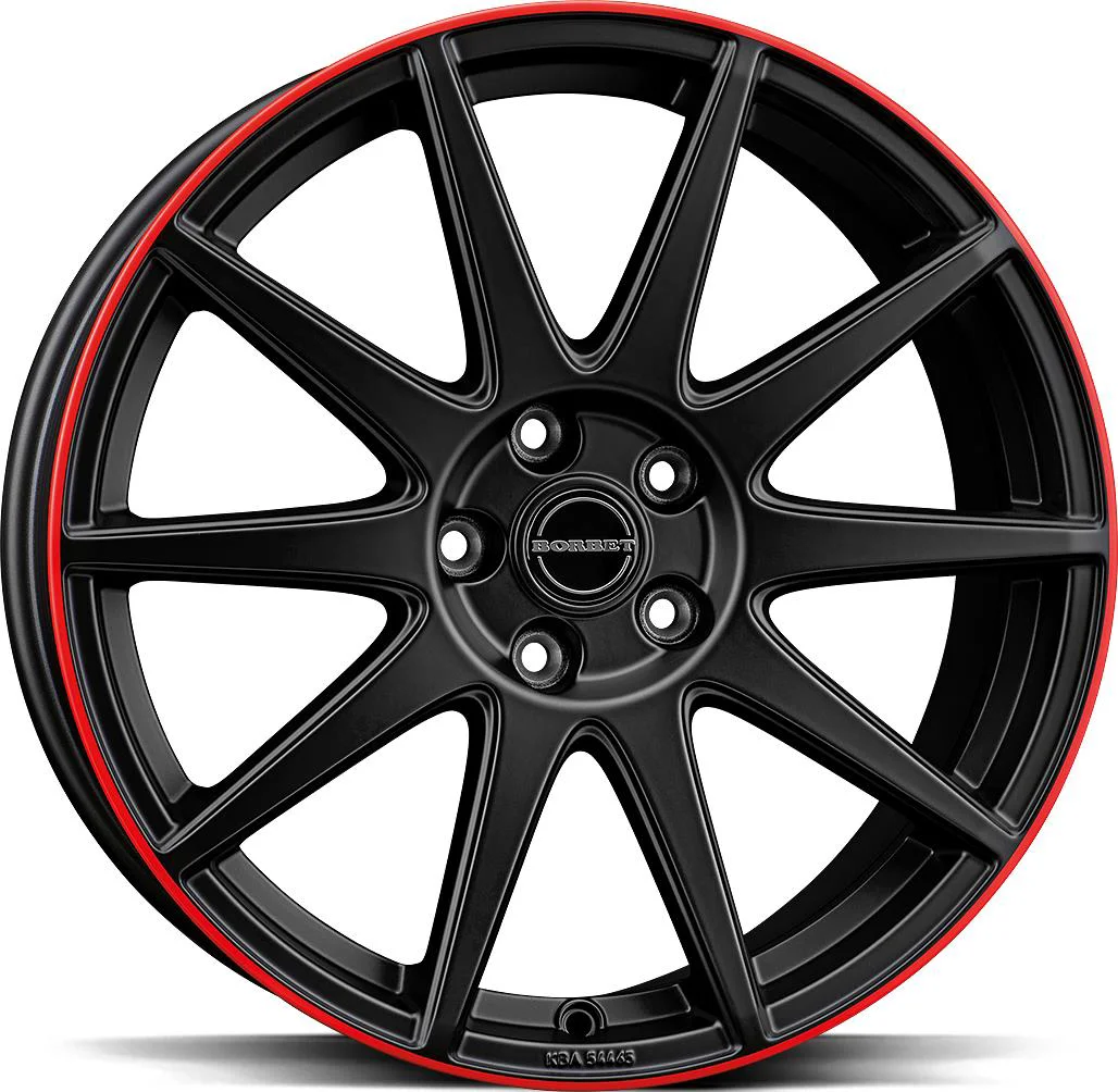 Rautamo BORBET GTX Black Matt Rim Red 8x19 5/114,3 ET50