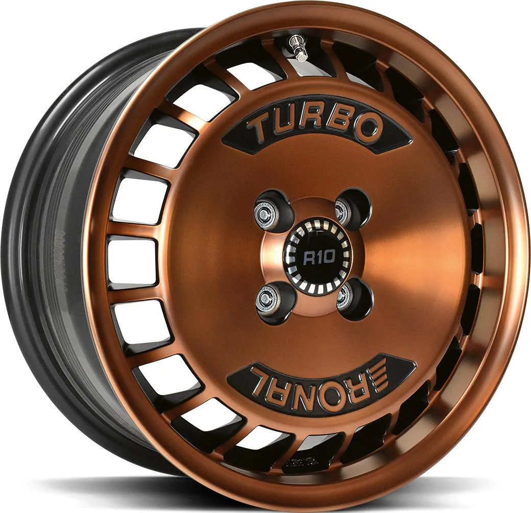Rautamo RONAL R10 TURBO Copper Matt Front Diam Cut 7x15 4/100 ET28