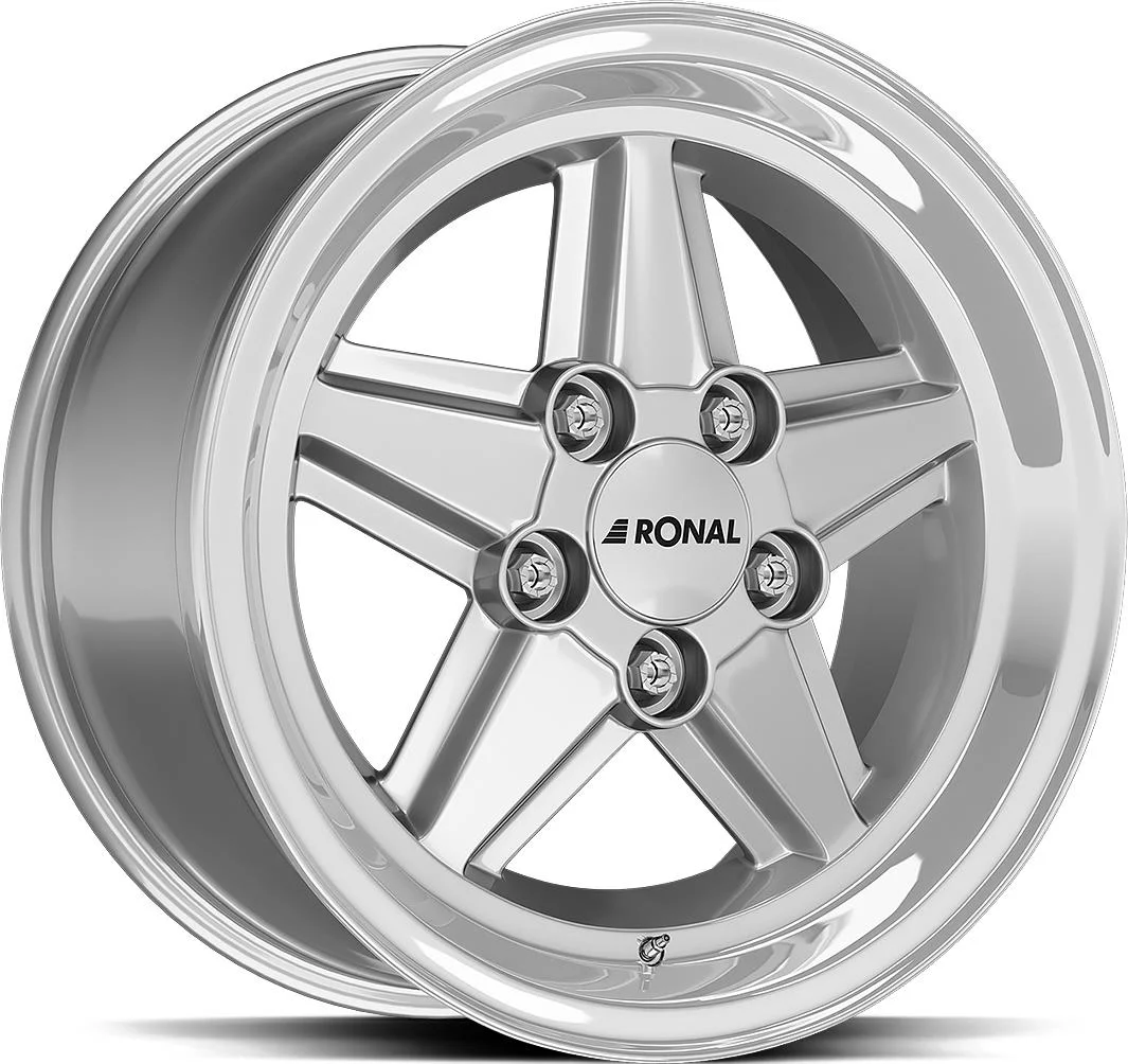 Rautamo RONAL R9 Silv Rim Lip Cut 7x15 5/112 ET23