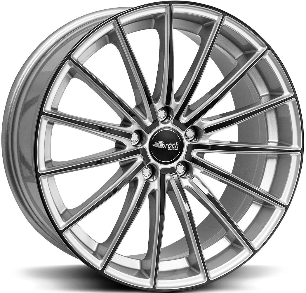 Rautamo BROCK B36 Crystal Silv Black 8x18 5/112 ET45