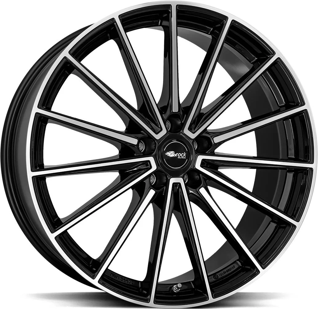 Rautamo BROCK B43 Black Full Pol 10x21 5/112 ET19