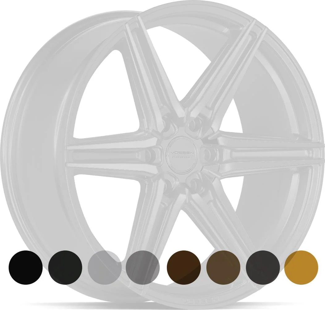 Rautamo VOSSEN HF6.2 Brush Matt Black 9.5x22 6/135 ET20