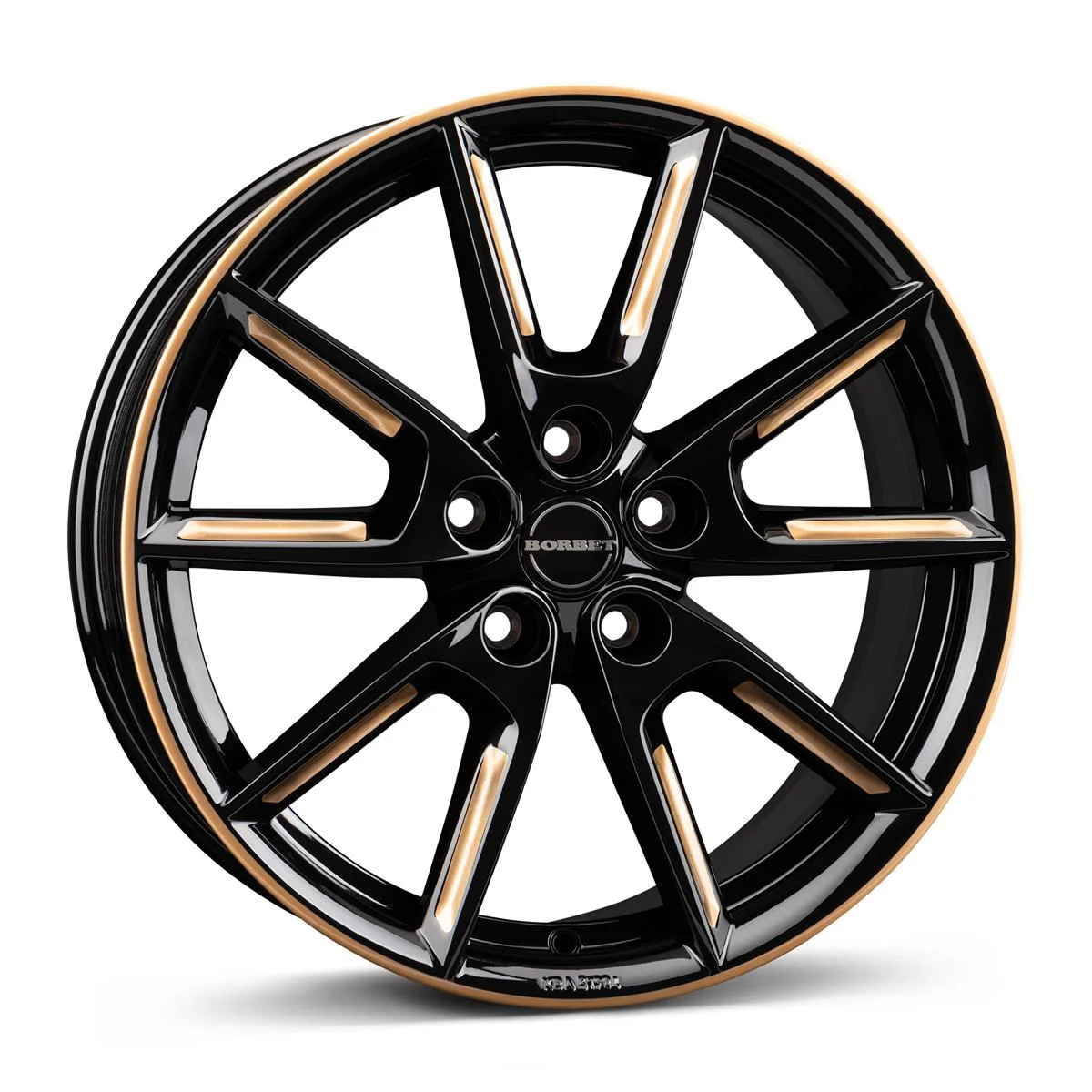 Rautamo BORBET LX18 Black Gloss Gold Spoke Rim 8x18 5/114,3 ET40
