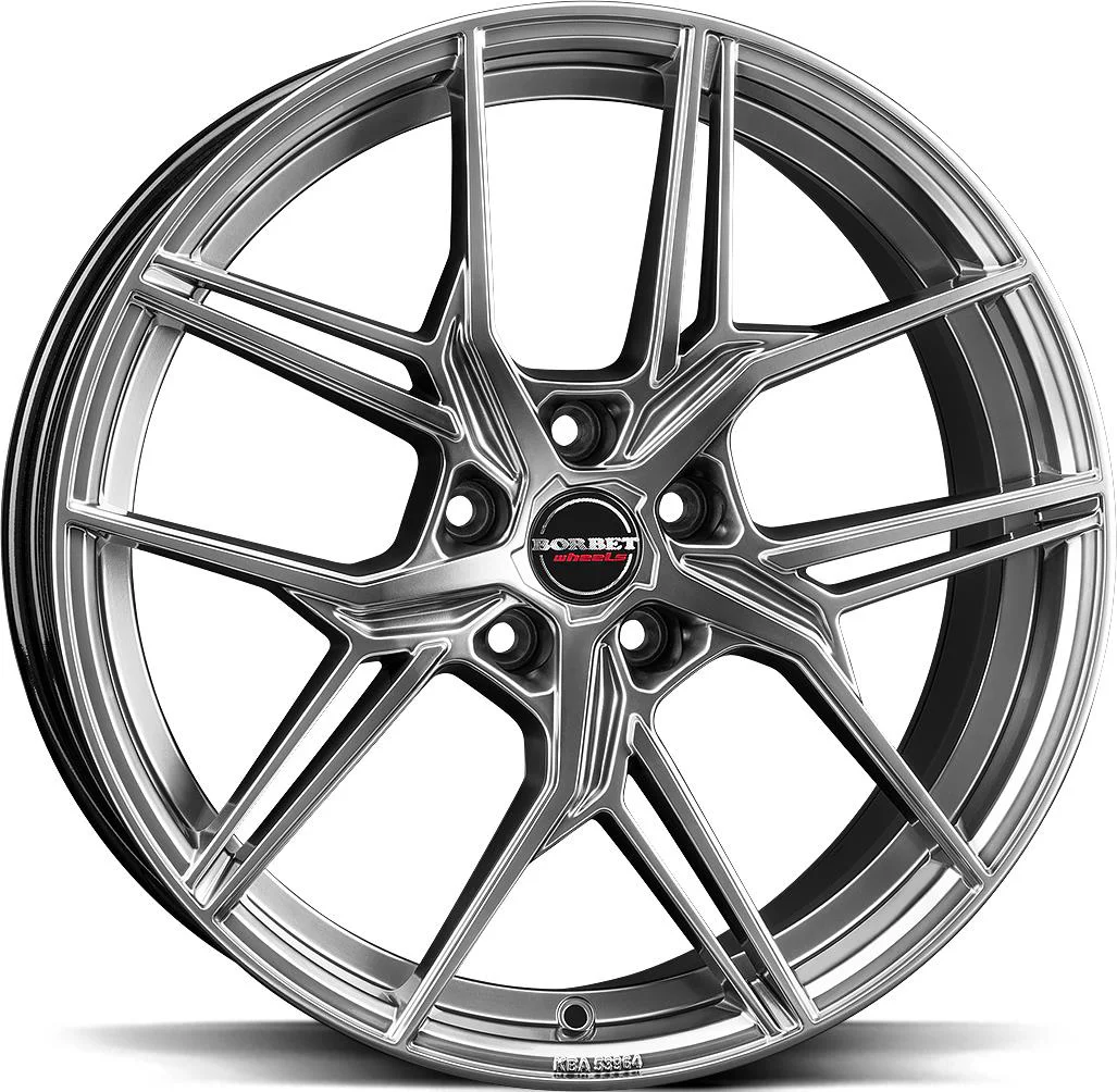 Rautamo BORBET QX Hyper Black Silv 8x19 5/112 ET49