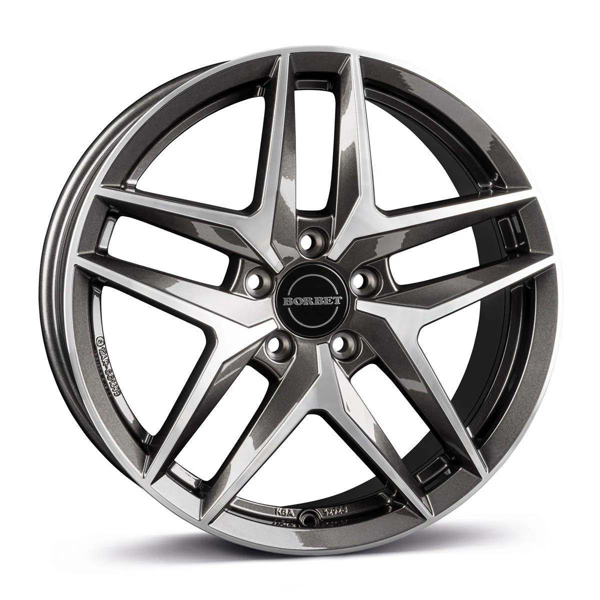 Rautamo BORBET Z Mist Antracite Gloss Pol 8x18 5/112 ET29