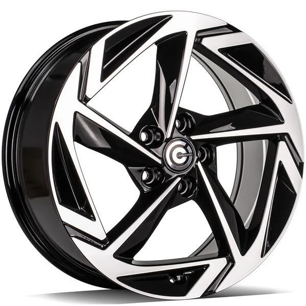 Statusfälgar Imagine Black Front Polished 7.5x18 5/114,3 ET45