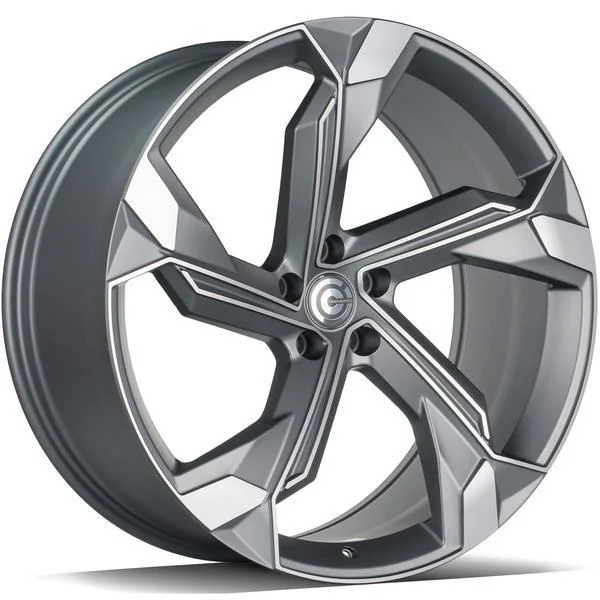 Statusfälgar Superstar Matt Anthracite Front Polished 10x22 5/112 ET20