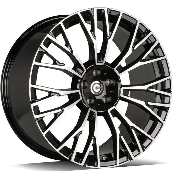 Statusfälgar Fame Black Front Polished 9.5x21 5/112 ET30