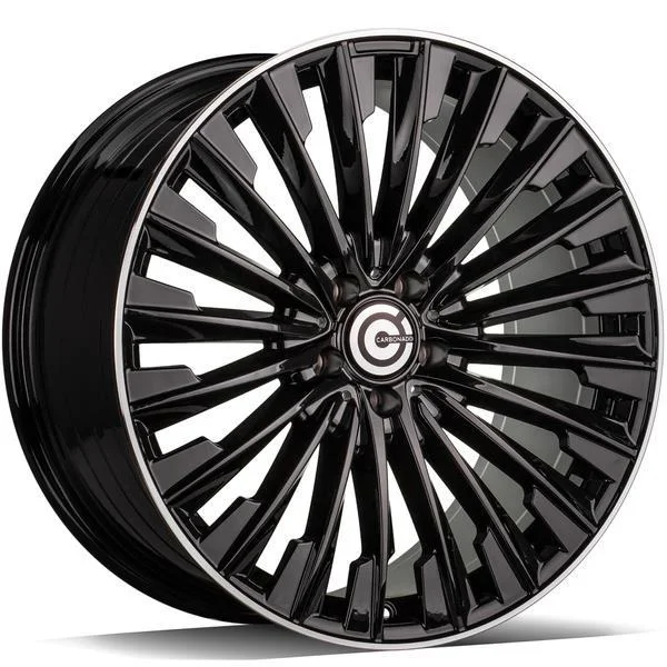 Statusfälgar Action Black Glossy Lip Polished 9x19 5/112 ET45