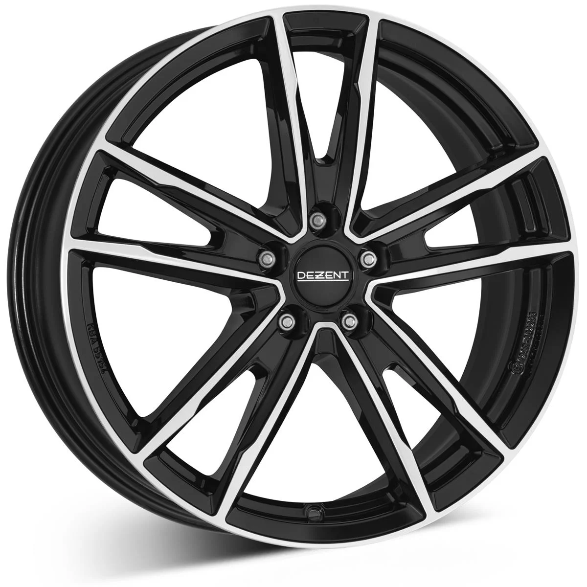 Däckline DEZENT KF dark Black/polished 7.5x18 5/114,3 ET40