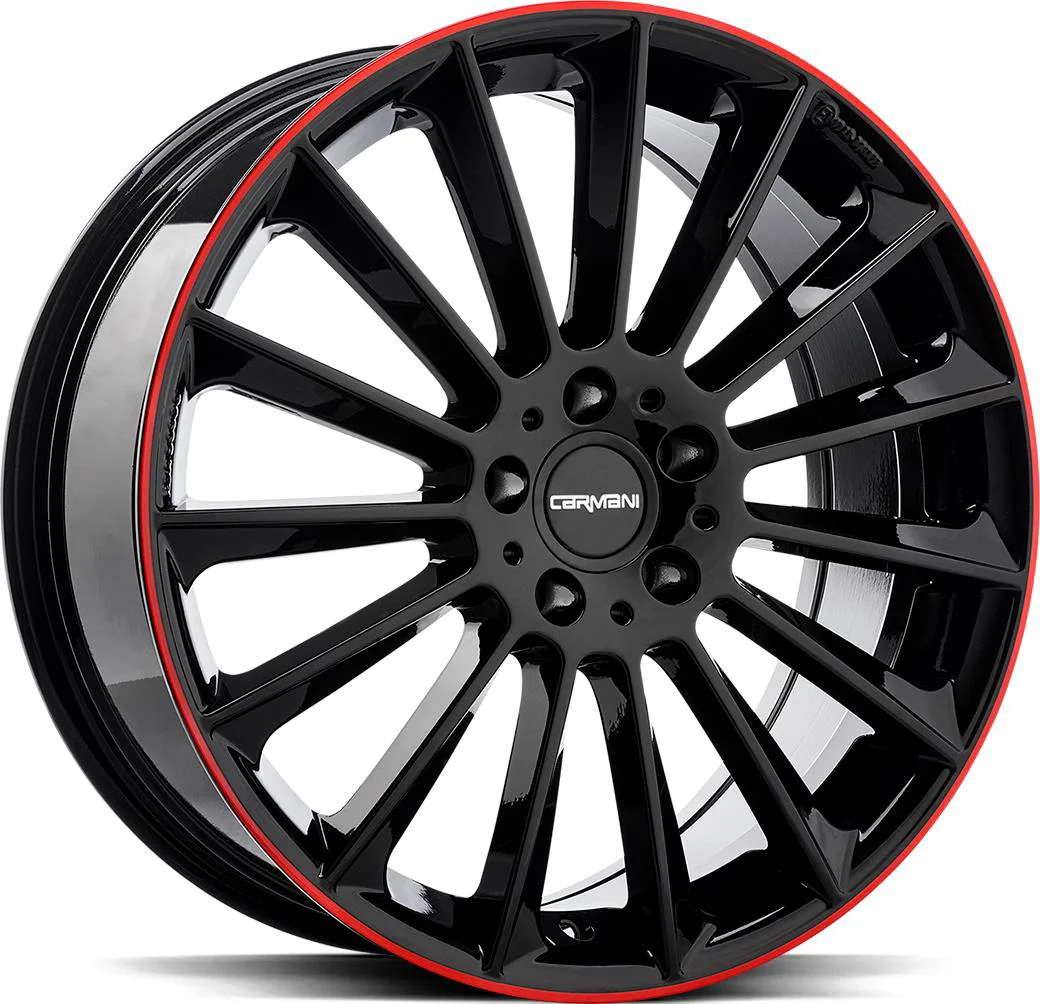 Rautamo OXIGIN Fritz Black Red Lip 8.5x20 5/112 ET35