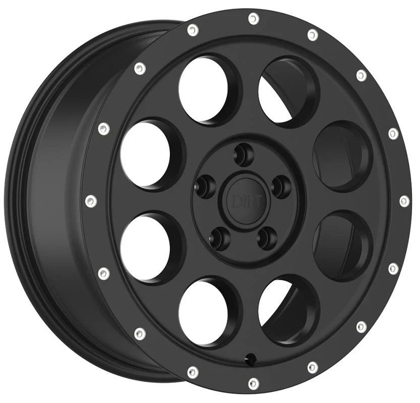 Statusfälgar D214 Flatblack milled rivets 7x16 5/118 ET48