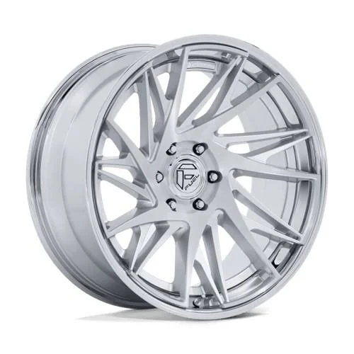 Statusfälgar FC405 DYNAMO GLOSS SILVER W/ CHROME LIP & BRUSHED 10x24 6/139,7 ET0