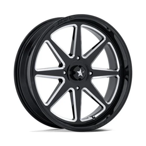 Statusfälgar M54 SPARK UTV GLOSS BLACK MILLED 7x14 4/156 ET10