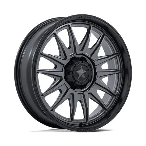 Statusfälgar M55 COMMANDER UTV MATTE GUNMETAL W/ MATTE BLACK LI 7x18 4/110 ET10