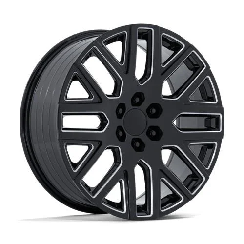 Statusfälgar PR231 GLOSS BLACK MILLED 10x24 6/139,7 ET31