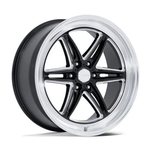 Statusfälgar AR953 GROOVE 6 DRAG GLOSS BLACK MILLED W/ DIAMOND 10x17 6/135 ET38