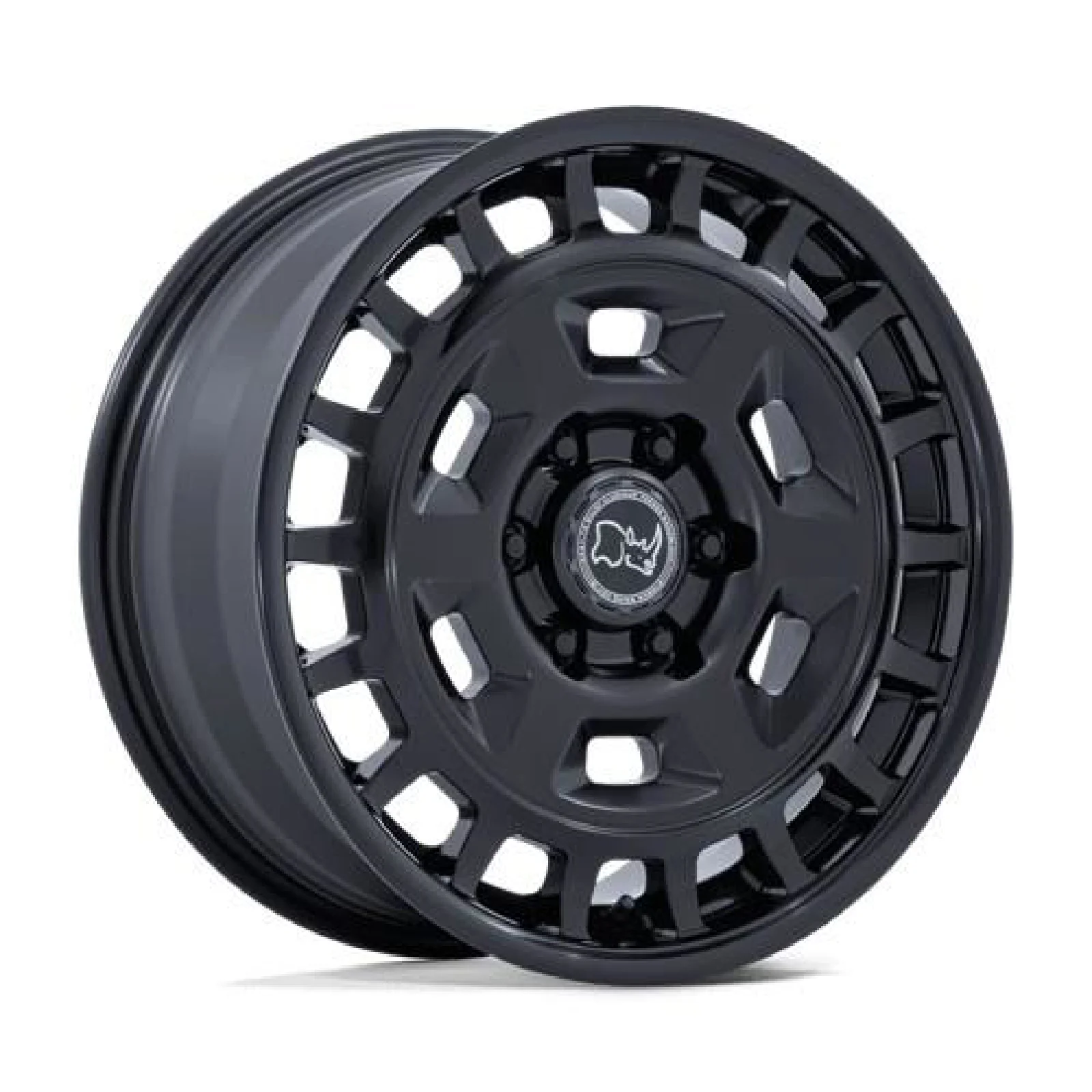 Statusfälgar BR405 ROVER MATTE BLACK W/ GLOSS BLACK LIP 8x18 6/139,7 ET32