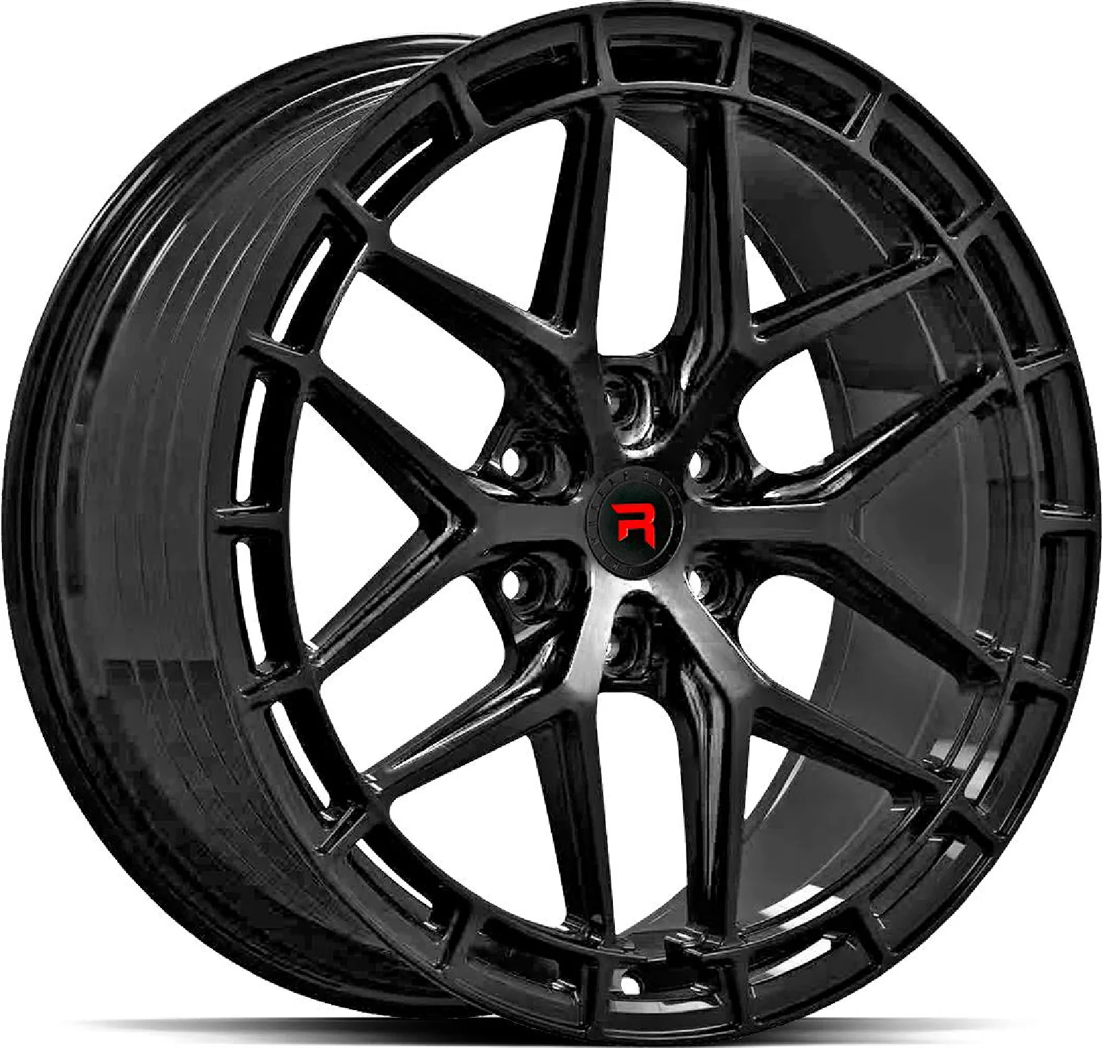Rautamo R-SERIES R21 Gloss Black 8x18 5/112 ET45