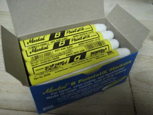 Däckkritor 12st/ask gul